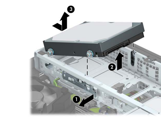 HP: removing a 3.5 inch drive