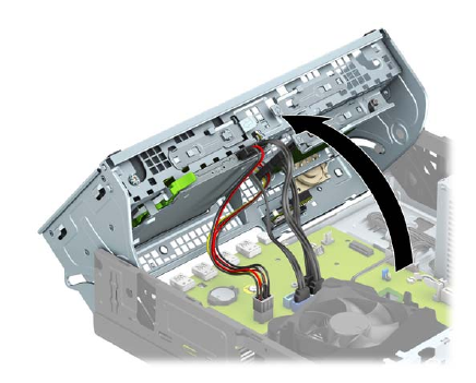 HP: rotate drive cage up