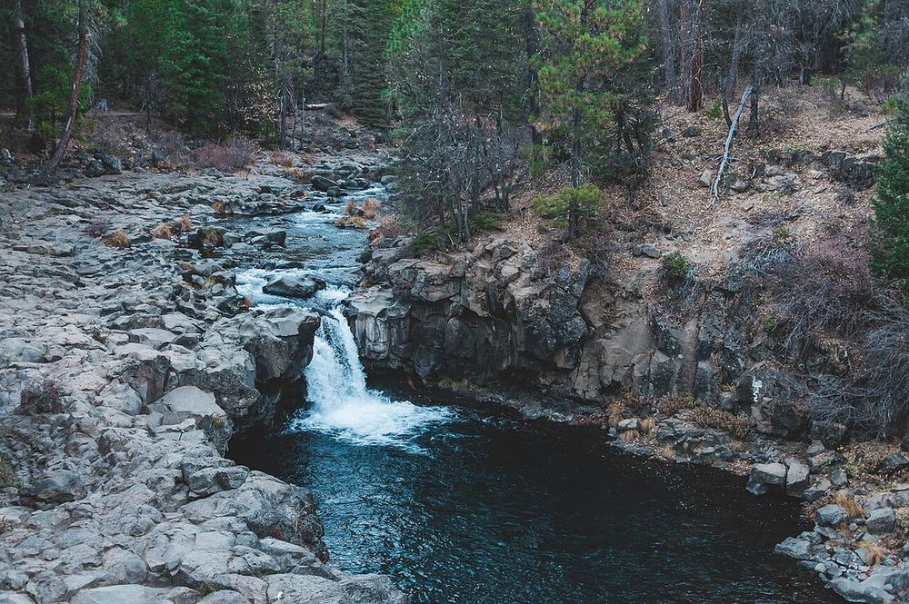 Lower McCloud Falls: From the rim above