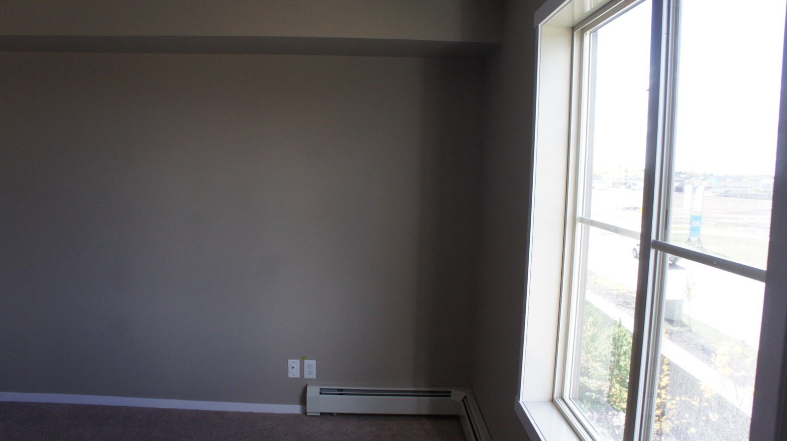 Bedroom with large window