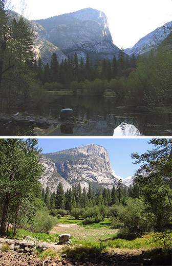 Mirror Lake and Yosemite granite walls